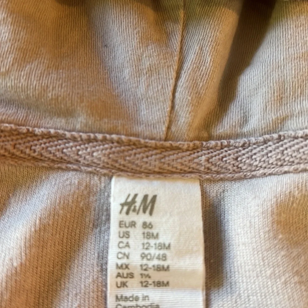 H&M pale pink velour jacket and jogger set